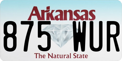 AR license plate 875WUR