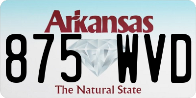 AR license plate 875WVD