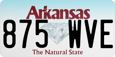 AR license plate 875WVE