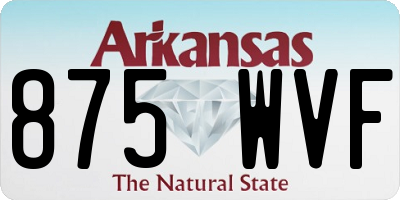 AR license plate 875WVF