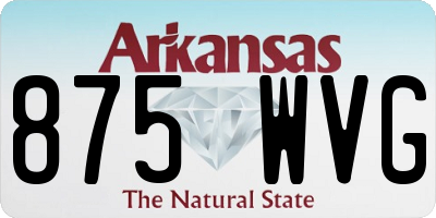 AR license plate 875WVG