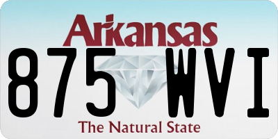AR license plate 875WVI