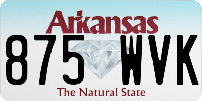 AR license plate 875WVK