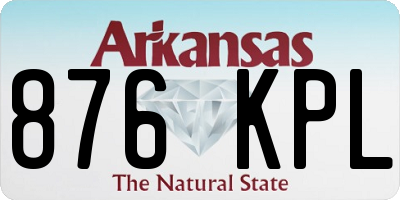 AR license plate 876KPL