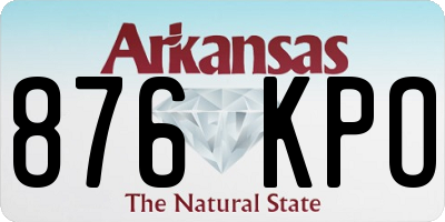 AR license plate 876KPO