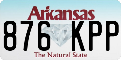 AR license plate 876KPP