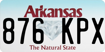 AR license plate 876KPX