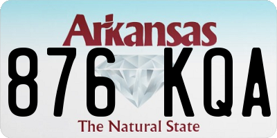 AR license plate 876KQA