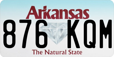 AR license plate 876KQM