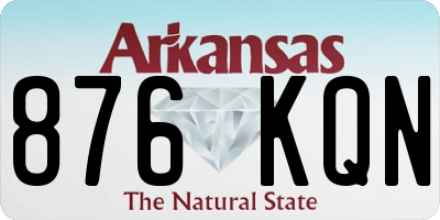 AR license plate 876KQN