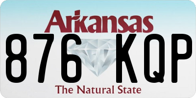 AR license plate 876KQP