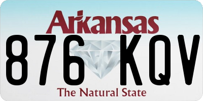 AR license plate 876KQV