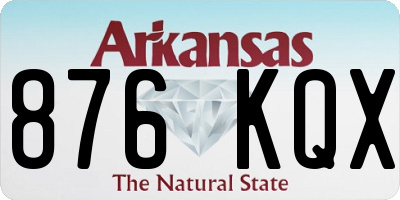 AR license plate 876KQX