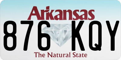 AR license plate 876KQY