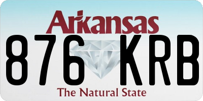 AR license plate 876KRB