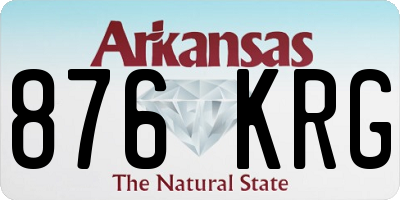 AR license plate 876KRG