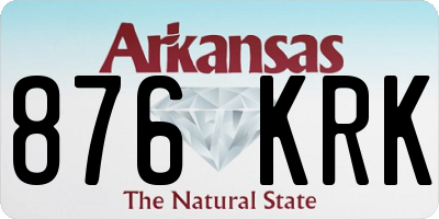 AR license plate 876KRK