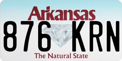 AR license plate 876KRN