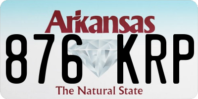 AR license plate 876KRP