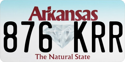 AR license plate 876KRR