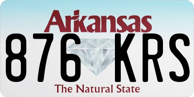AR license plate 876KRS