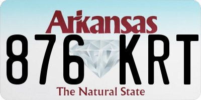 AR license plate 876KRT
