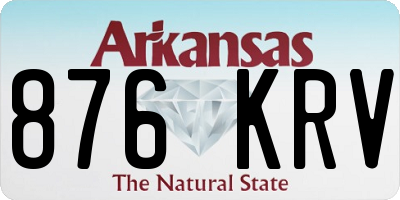 AR license plate 876KRV