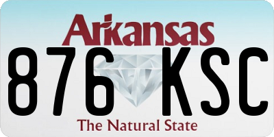 AR license plate 876KSC