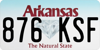 AR license plate 876KSF