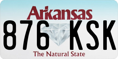 AR license plate 876KSK