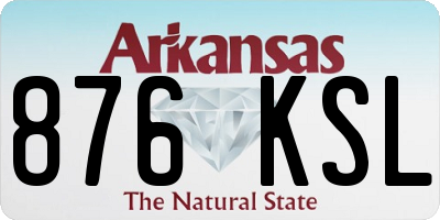 AR license plate 876KSL