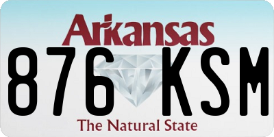 AR license plate 876KSM