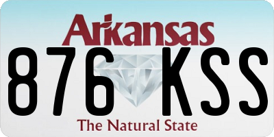 AR license plate 876KSS