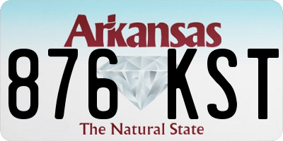 AR license plate 876KST