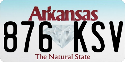 AR license plate 876KSV