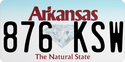AR license plate 876KSW