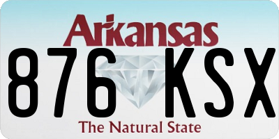 AR license plate 876KSX