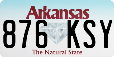 AR license plate 876KSY