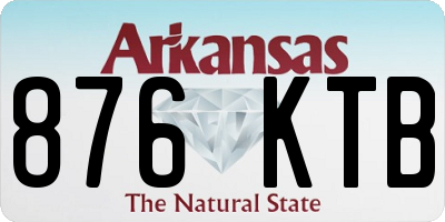 AR license plate 876KTB