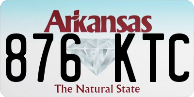 AR license plate 876KTC