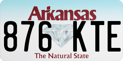 AR license plate 876KTE