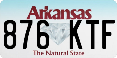 AR license plate 876KTF