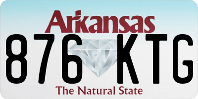 AR license plate 876KTG
