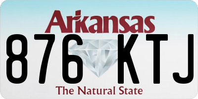 AR license plate 876KTJ