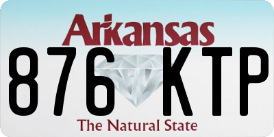 AR license plate 876KTP