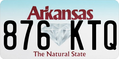 AR license plate 876KTQ