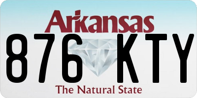 AR license plate 876KTY