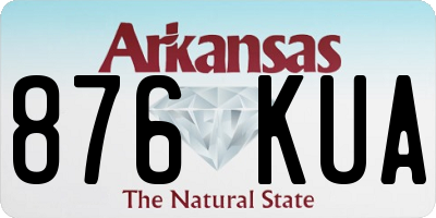 AR license plate 876KUA