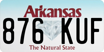 AR license plate 876KUF