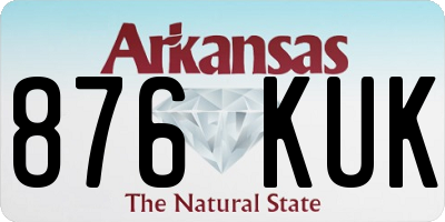 AR license plate 876KUK